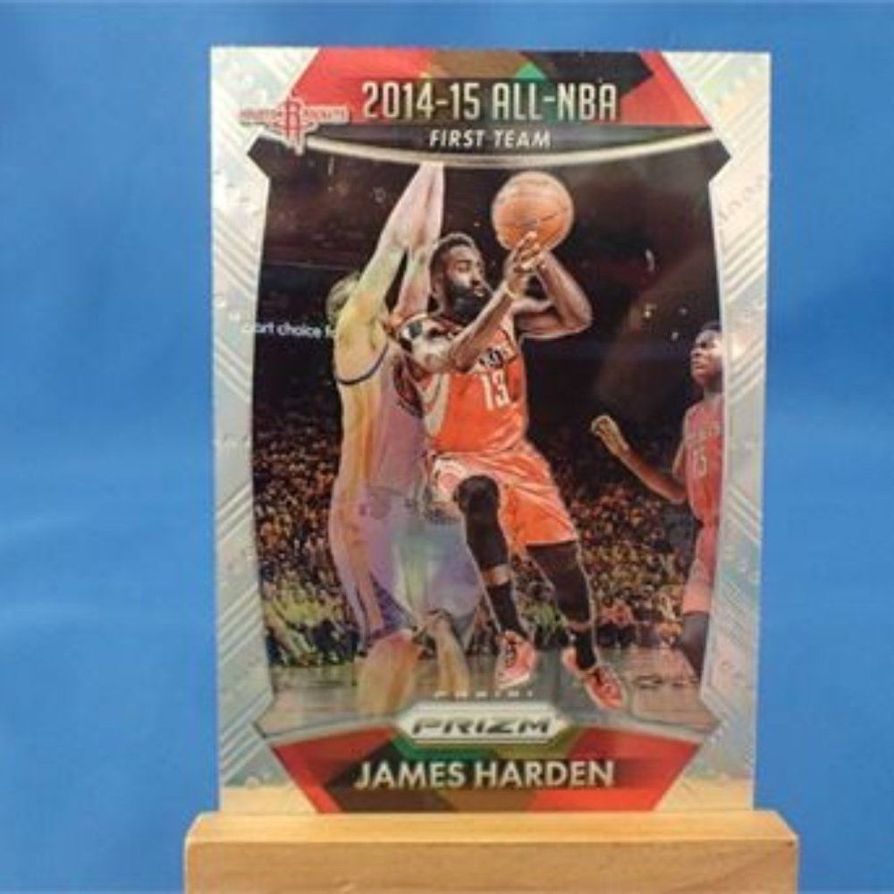 2014-15 JAMES HARDEN PRIZM ALL NBA FIRST TEAM SILVER